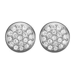 Christina Collect 925 sterling silver Sparkling World Elegant circles with 38 glittering white topaz, model 671-S42